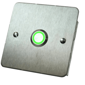 زر خروج مضئ